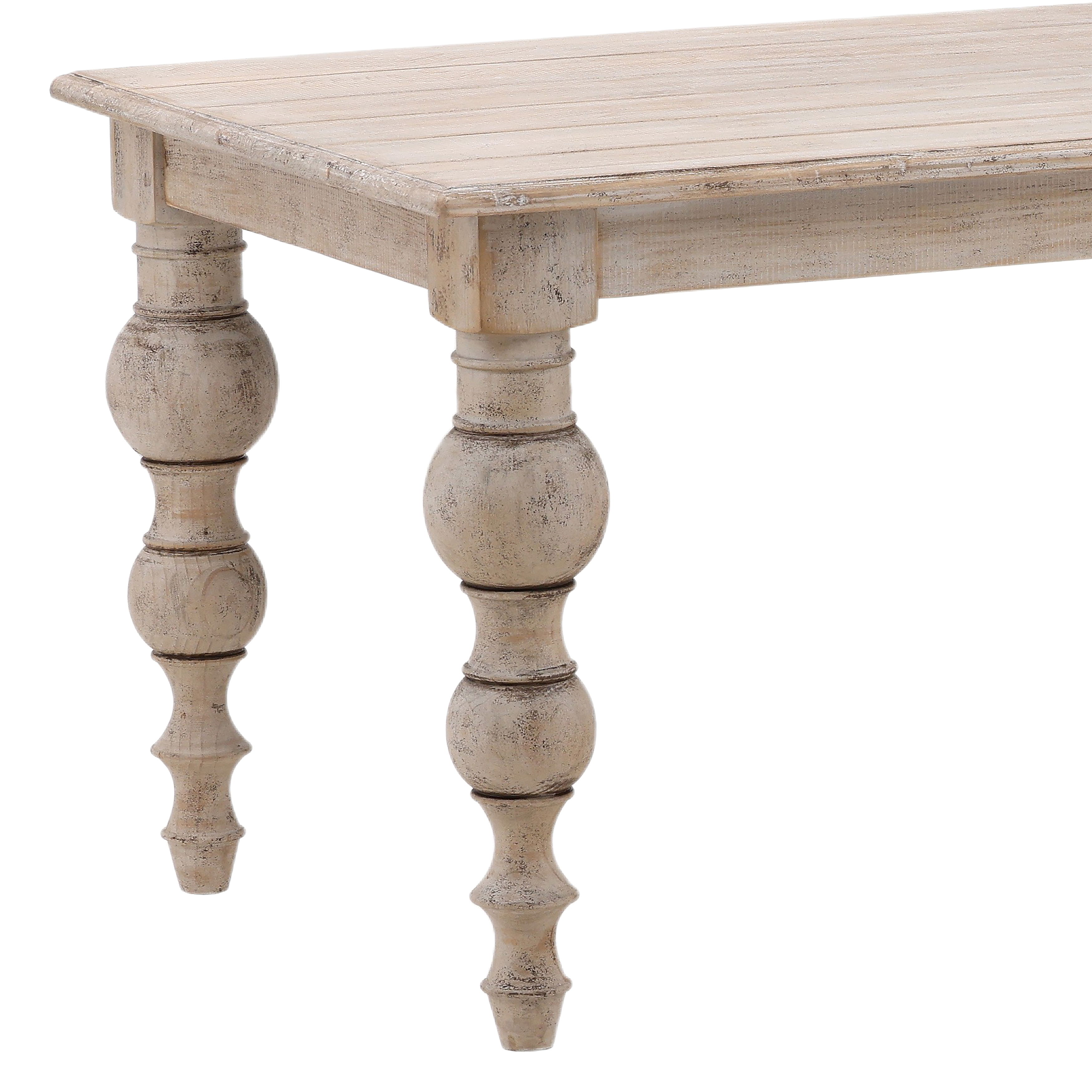 Merak Dining Table 84', by Dovetail, 84" width x 30" height x 36" depth View 4