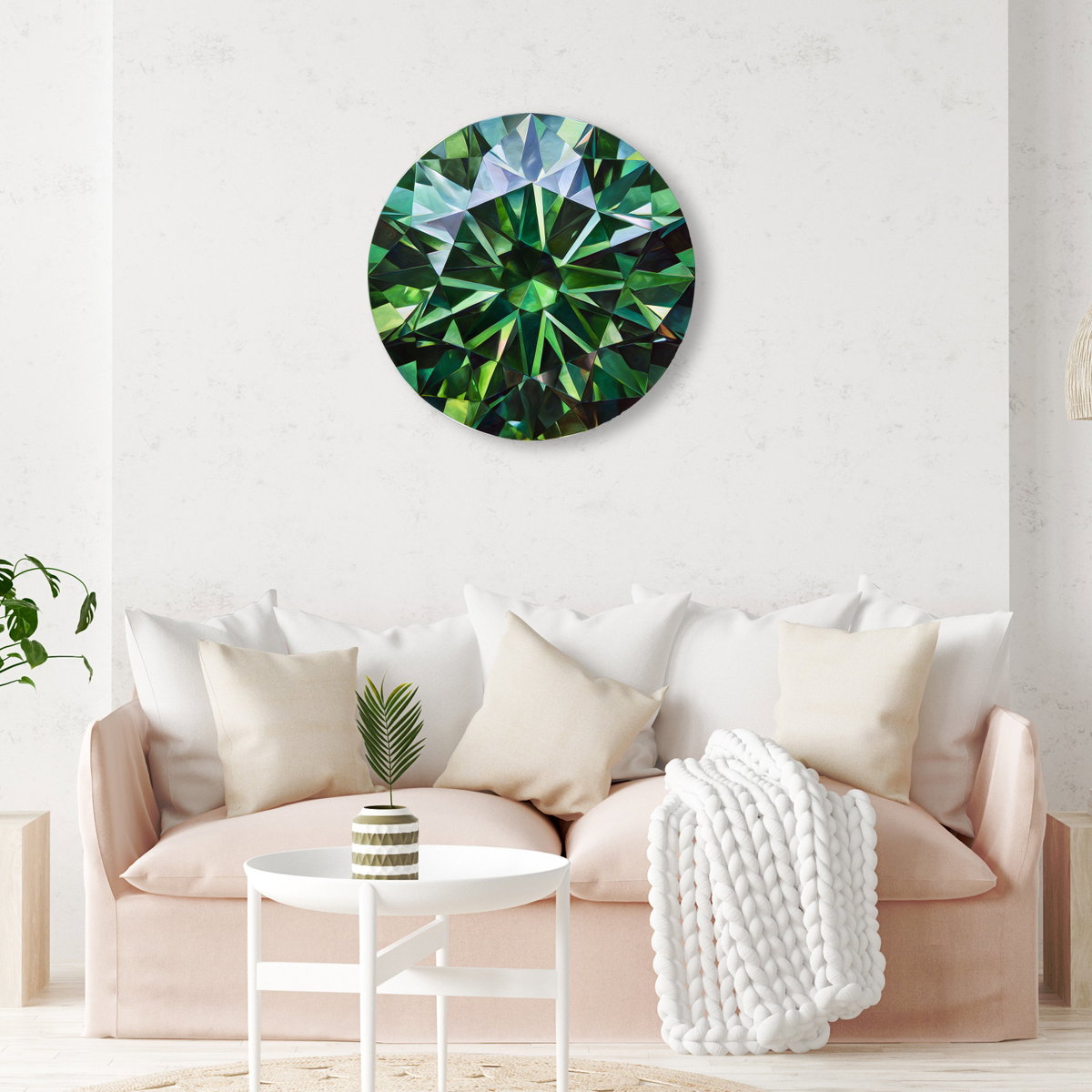 Green Nebula II (No Embellishment), Art by Oliver Gal,  20x20 View 2