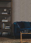 Atelier Herringbone Grey Wallpaper thumbnail 2