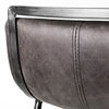 Kavalan 33.5' Total Height Ebony Leather Seat Black Metal Frame Counter Stool thumbnail 9