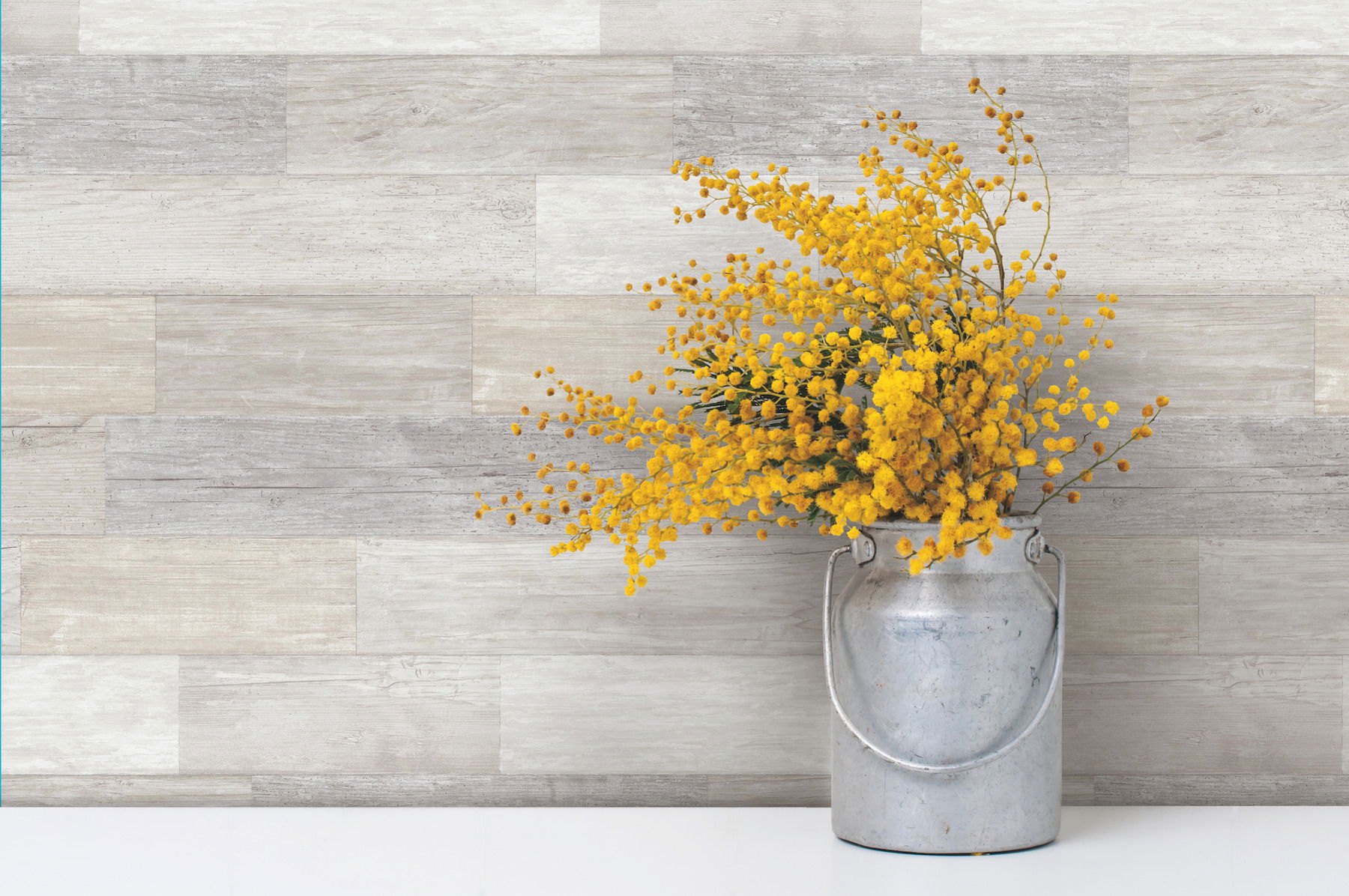 Bleached Pallet Board White Wallpaper large image 