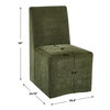 Moro Armless Moss Dining Chair, Furniture by Uttermost, 20.5" width x 35" height x 24.75" depth thumbnail 3