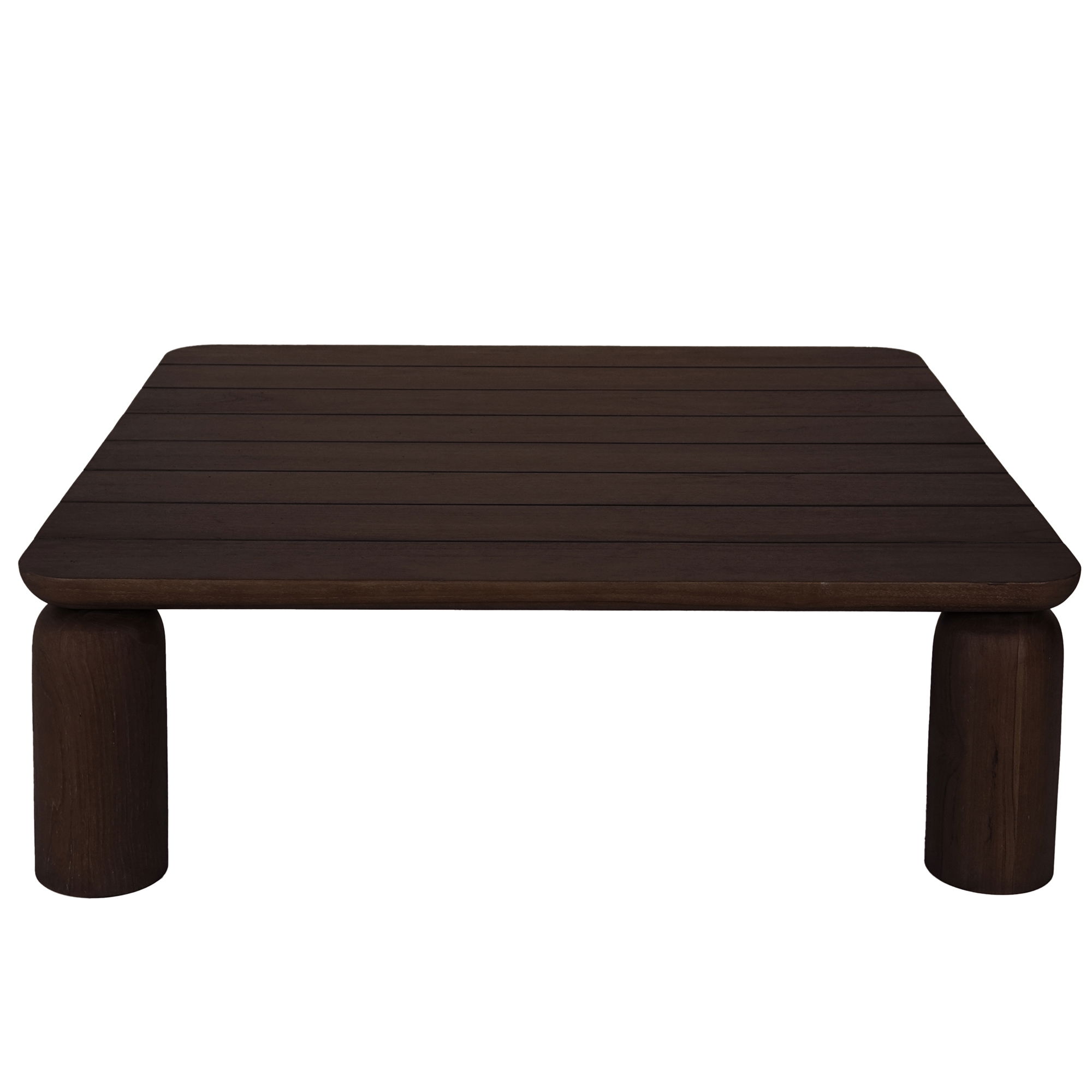 Barclay Outdoor Coffee Table Brown, Outdoor Table by Moe's Home, 3'11.99" width x 1'3.51" height x 3'11.99" depth View 3