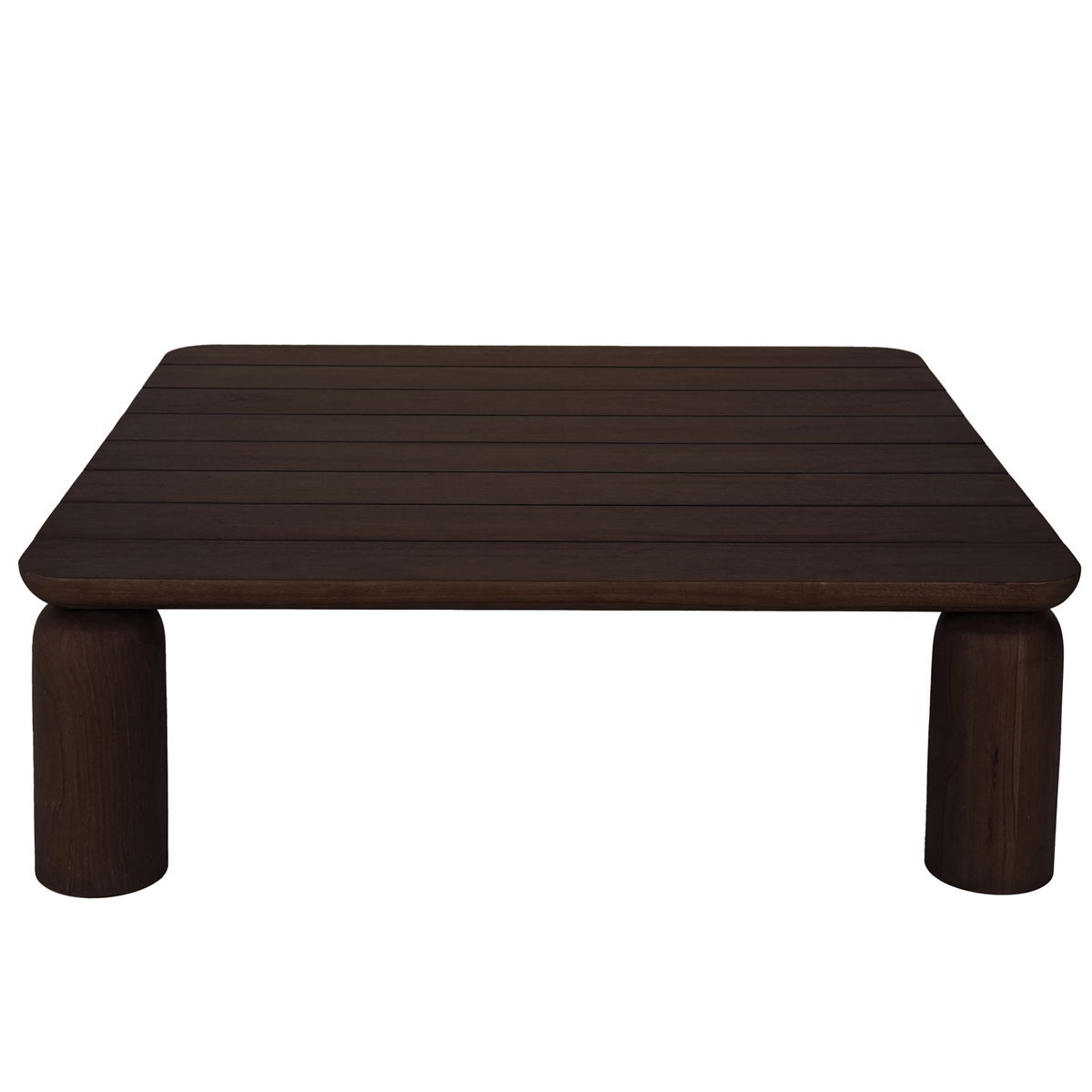 Barclay Outdoor Coffee Table Brown, Outdoor Table by Moe's Home, 3'11.99" width x 1'3.51" height x 3'11.99" depth View 3