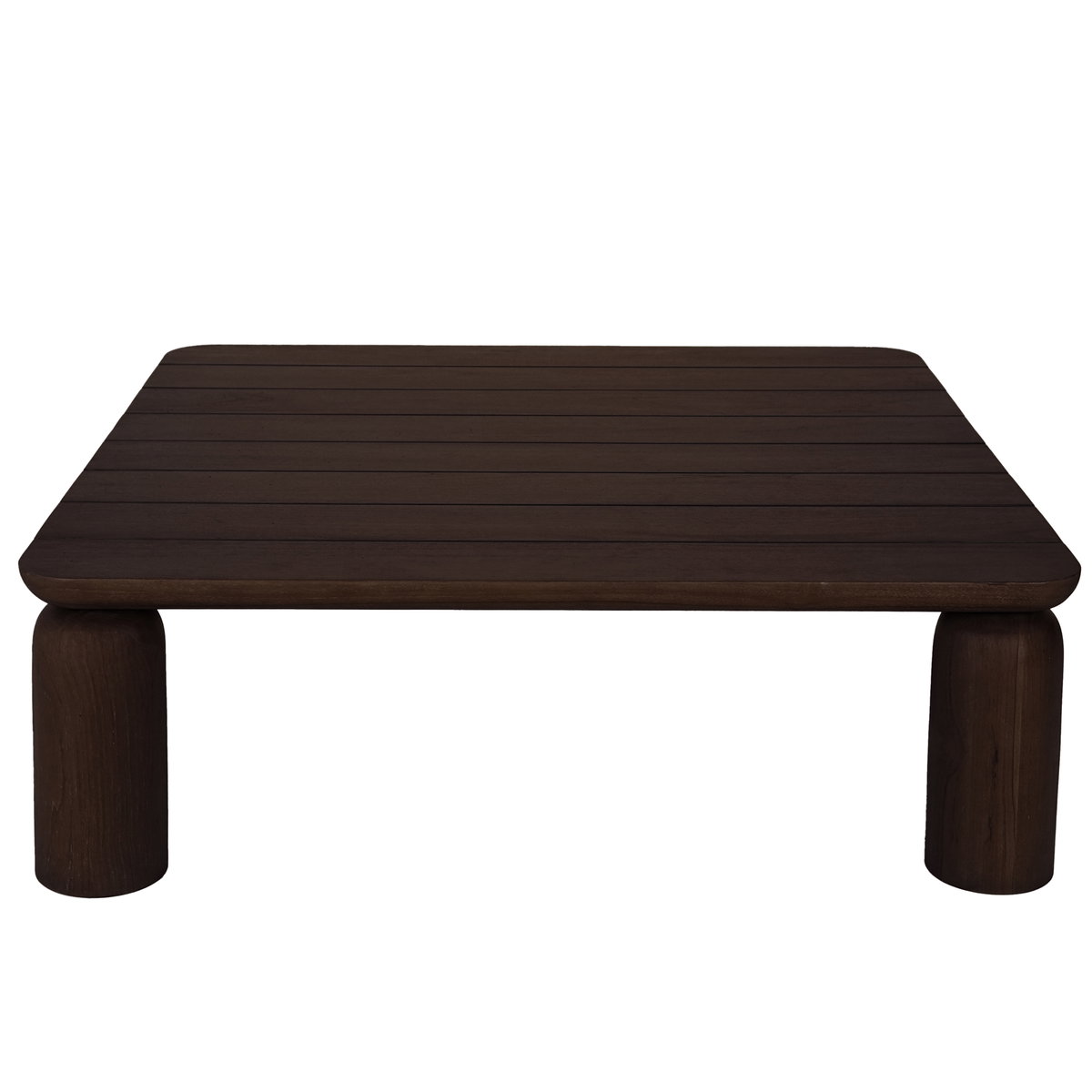 Barclay Outdoor Coffee Table Brown, Outdoor Table by Moe's Home, 3'11.99" width x 1'3.51" height x 3'11.99" depth View 3
