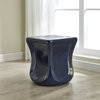 Kaz Deep Blue Garden Stool, Side & End Table by Uttermost, 15" width x 18.25" height x 15" depth thumbnail 2