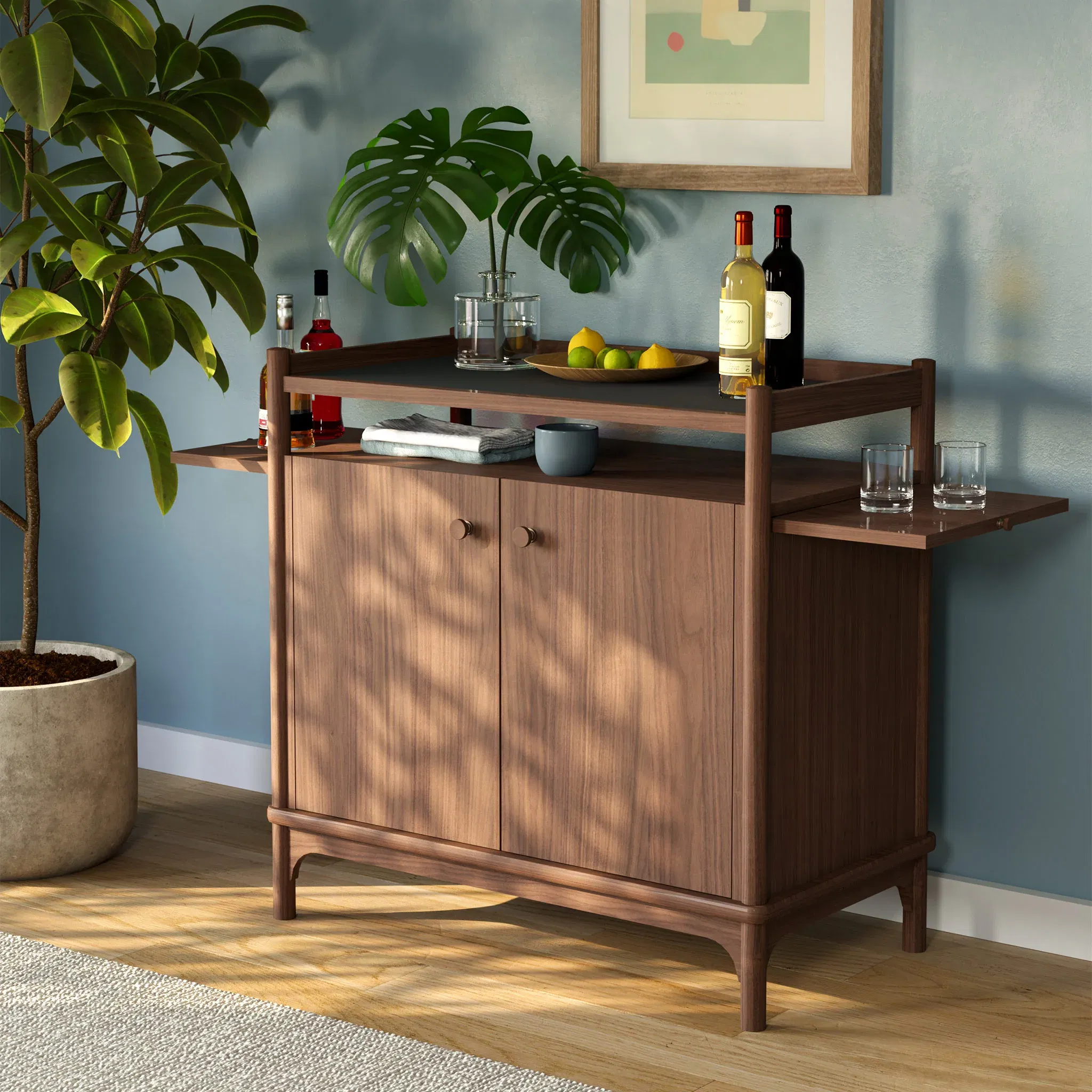 Walnut Grove Small Server, Sideboards & Buffet by Stickley, 39" width x 38" height x 22" depth View 5