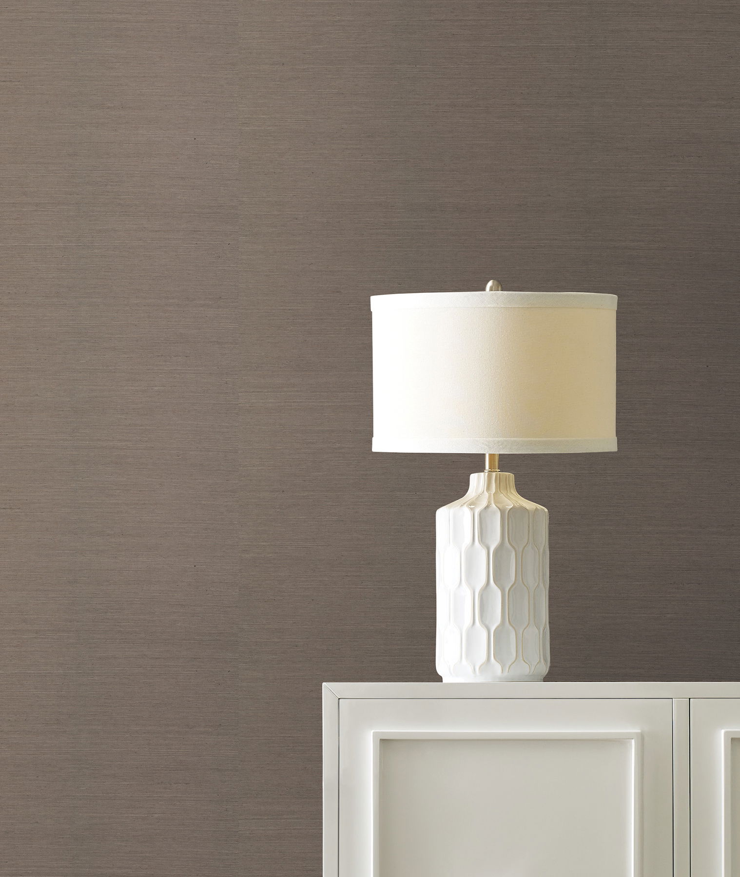 Maguey Sisal Warm Grey Wallpaper large image 