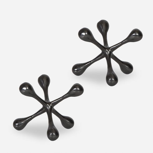 Harlan Black Nickel Objects Set/2