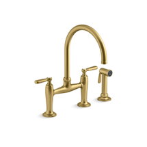 Online Designer Kitchen Edalyn By Studio Mcgee Two-Hole Bridge Kitchen Sink Faucet With Side Sprayer K-28356-2MB