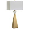 Arete Modern Brass Table Lamp, by Uttermost, 16" width x 31.75" height x 10" depth thumbnail 5