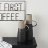 Garand Small 13H Two-Toned Black/Natural Ceramic Jug thumbnail 3