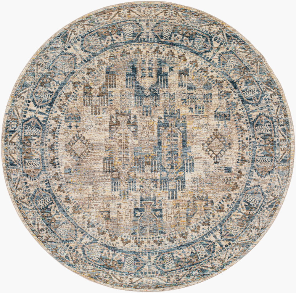 Mirabel Machine Woven Rug, by Surya, 6'6.74" length x 6'6.74" width