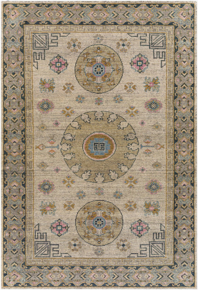 Smyrna Handmade Rug, by Surya, 9' length x 6' width