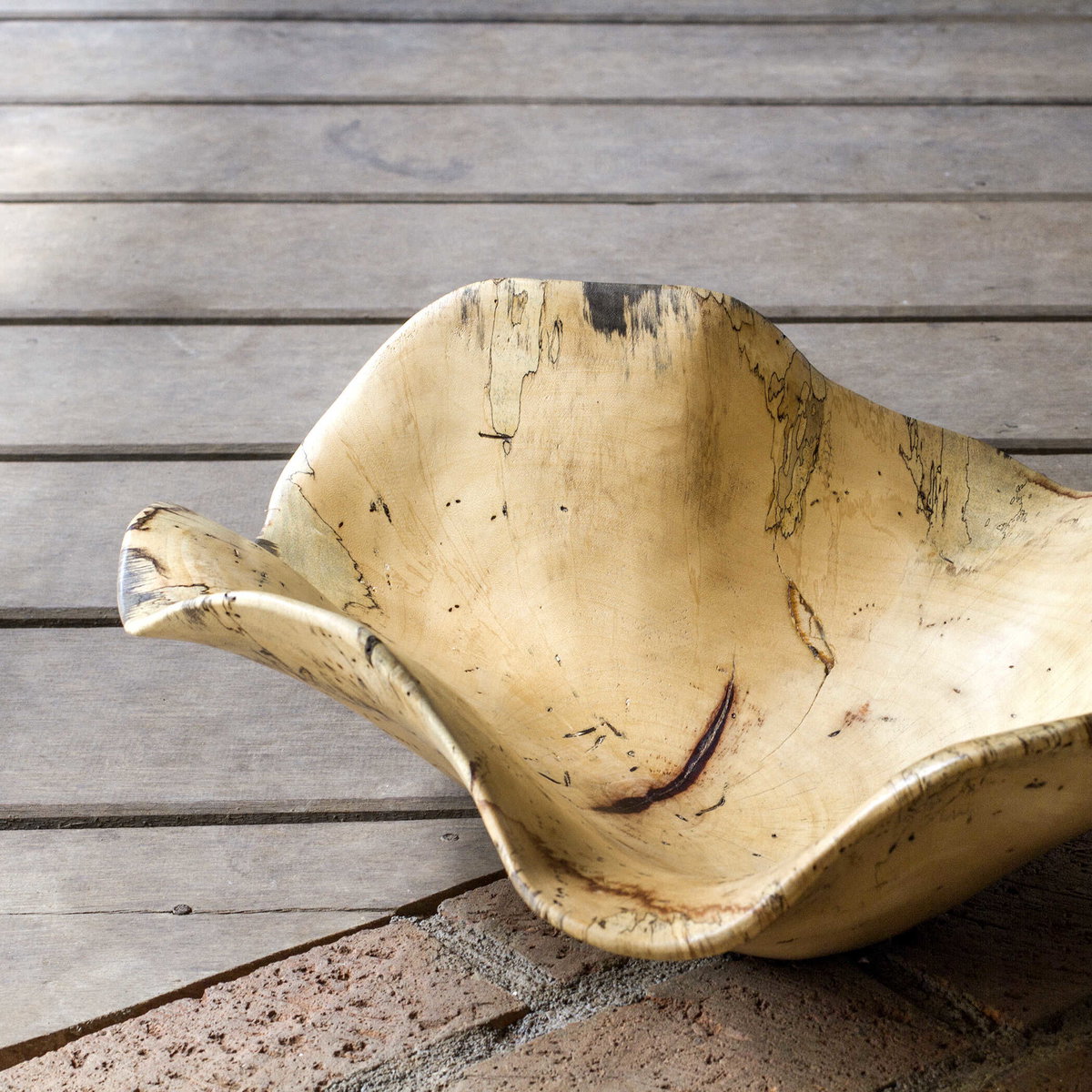 Tamarine Wood Bowl, Decorative Tray by Uttermost, 15.75" width x 7.5" height x 15.75" depth View 4