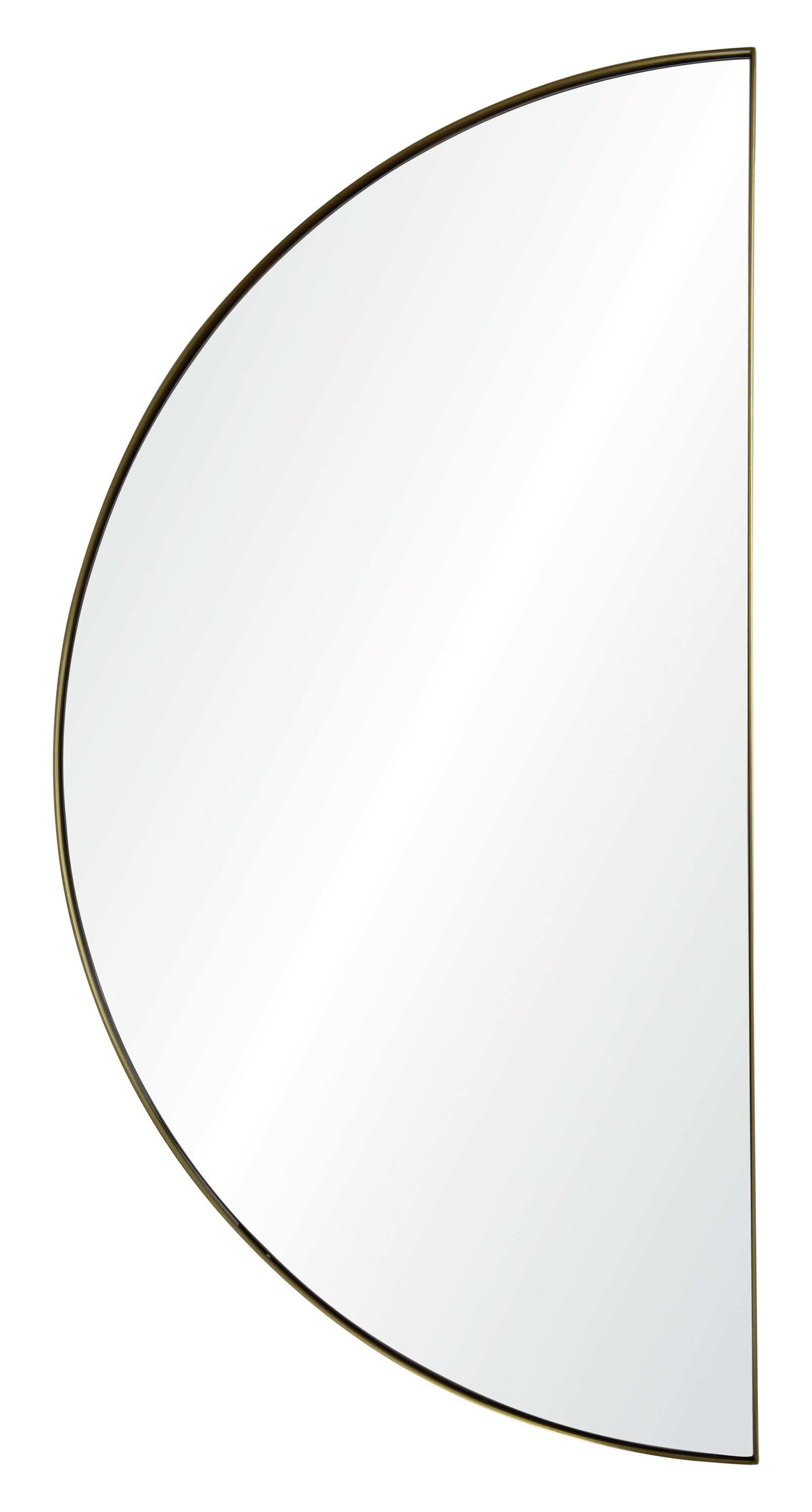 Halfmoon Wall Mirror, by Renwil, 40" height x 1" depth