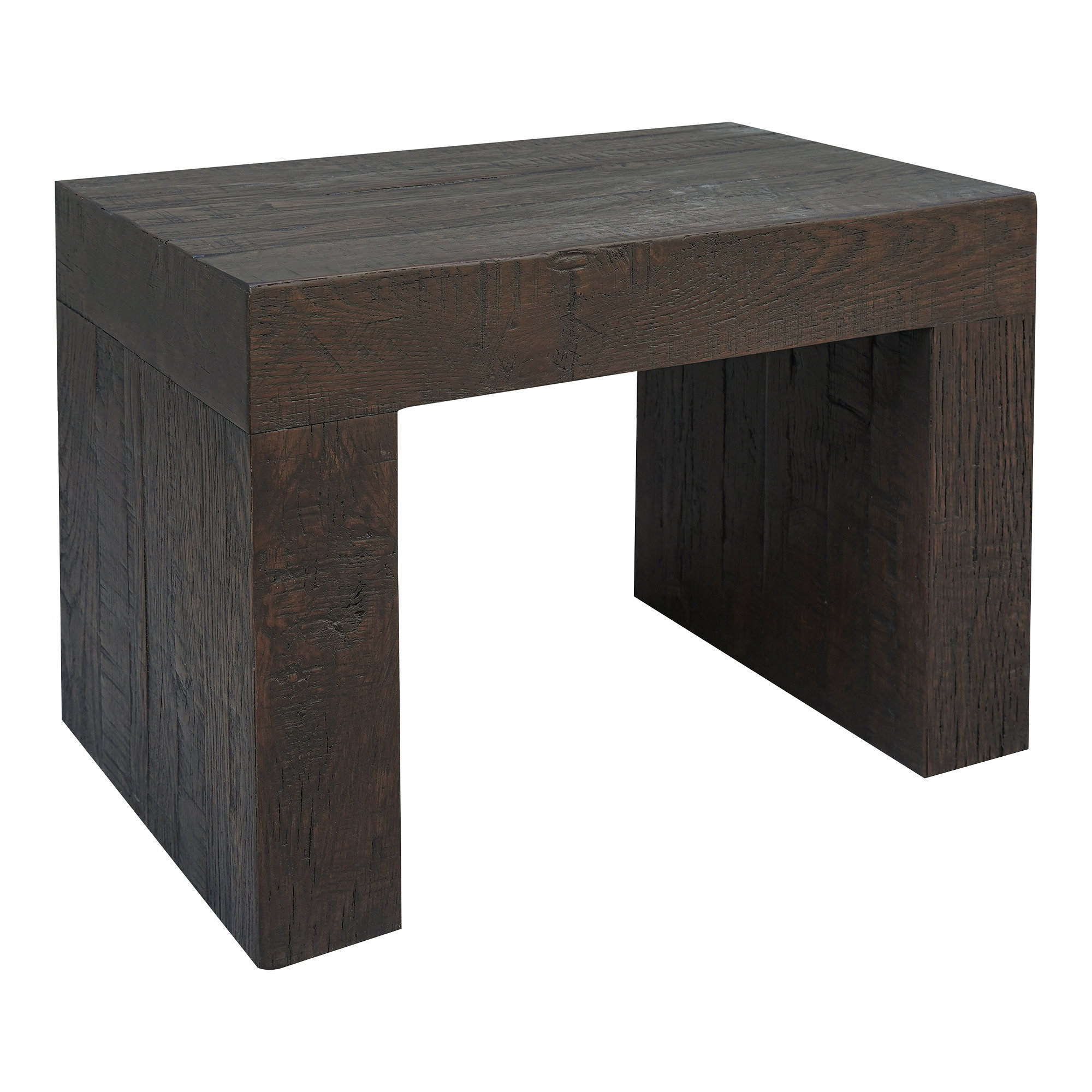 Evander Dining Stool Rustic Brown, Counter & Bar Stool by Moe's Home, 24.5" width x 18.75" height x 15" depth View 2