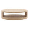Hilaire Coffee Table Light Natural, by Dovetail, 51" width x 15.25" height x 51" diameter x 51" depth thumbnail 2