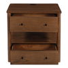 Lottie Charging Nightstand Brown, by Moe's Home, 28.5" width x 27.75" height x 24.5" depth thumbnail 4