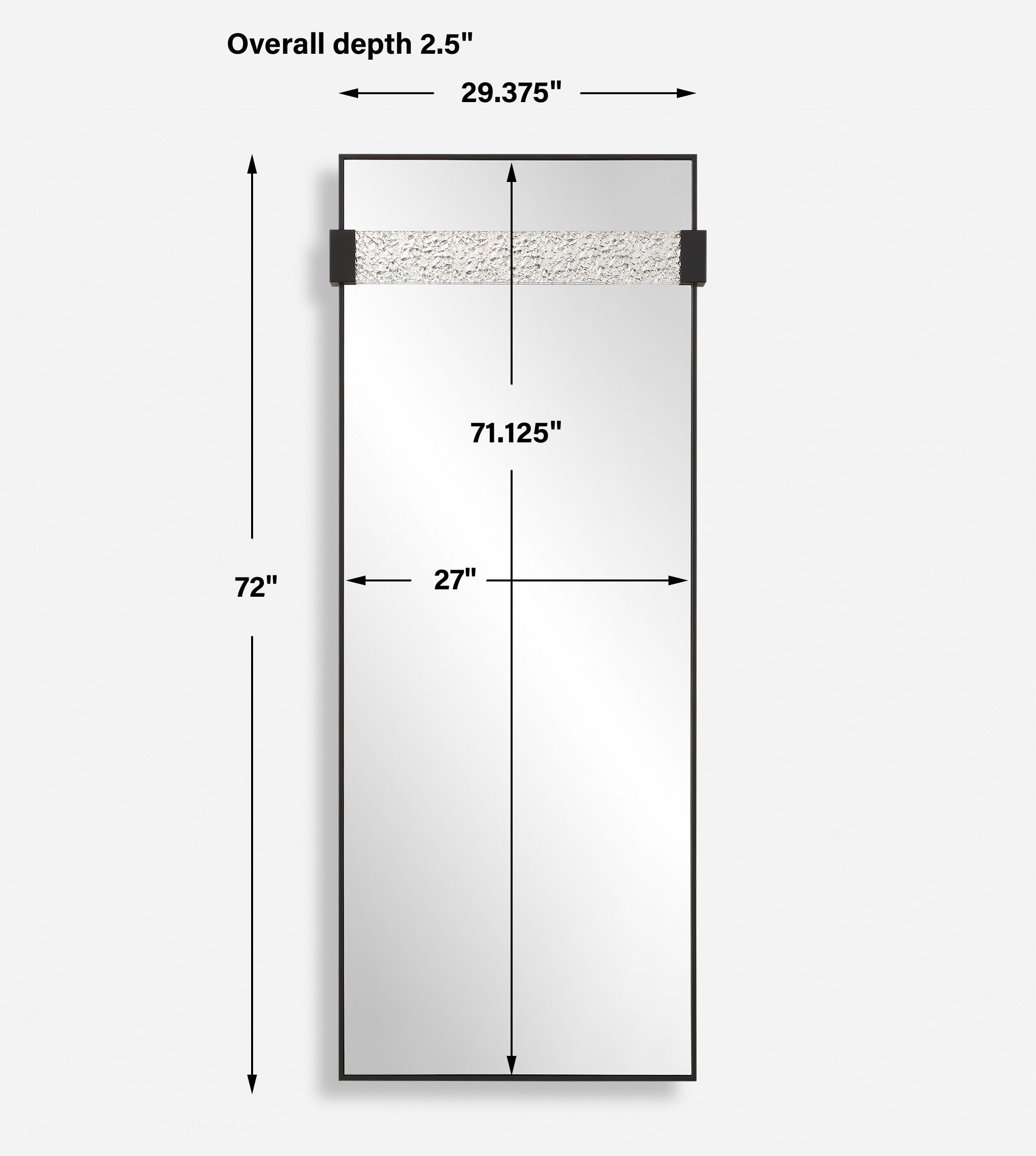 Stratton Modern Dressing Mirror large image 