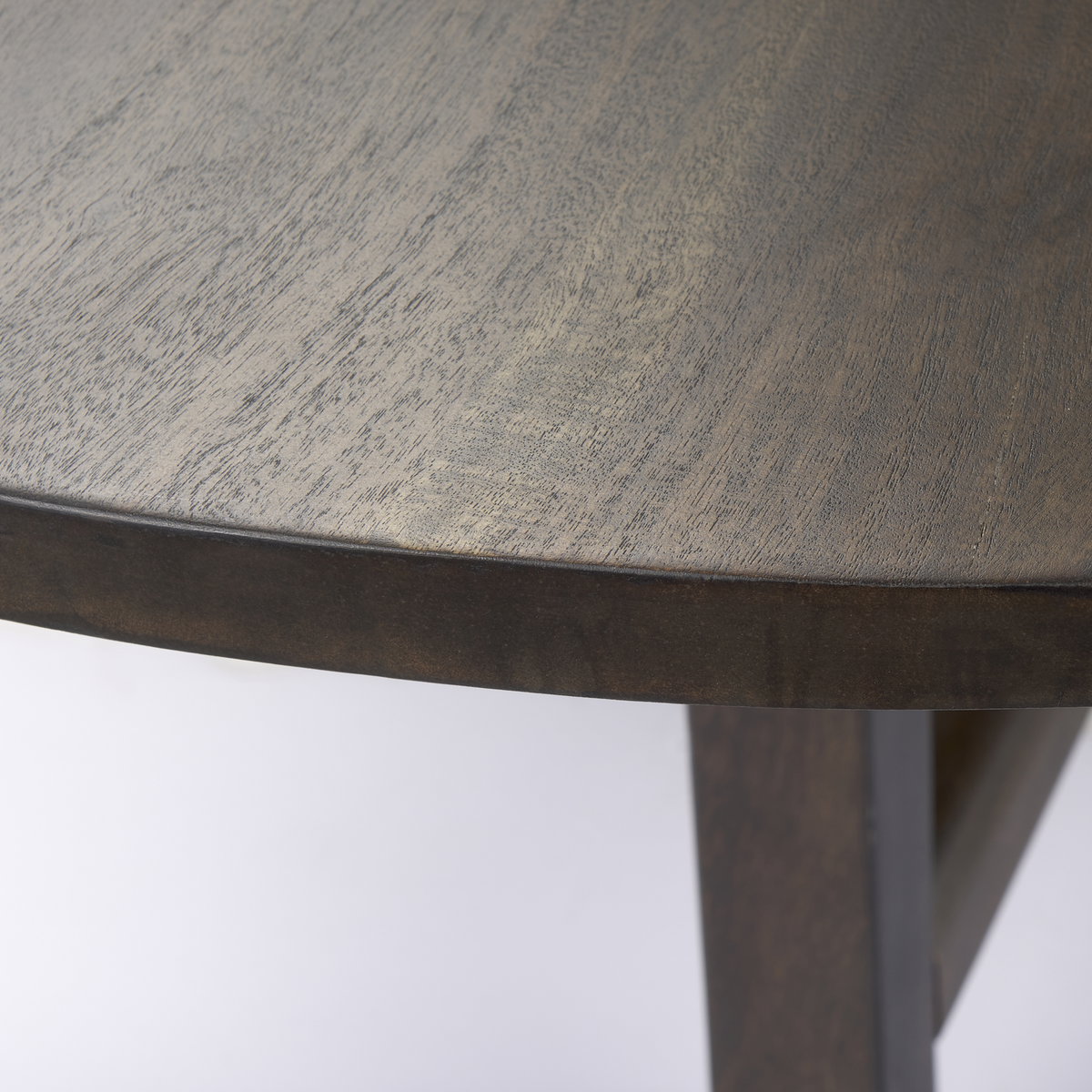 Viktor 94'L Dark Brown Solid Wood Dining Table, by Mercana, 94" length x 42" width x 30" height View 5