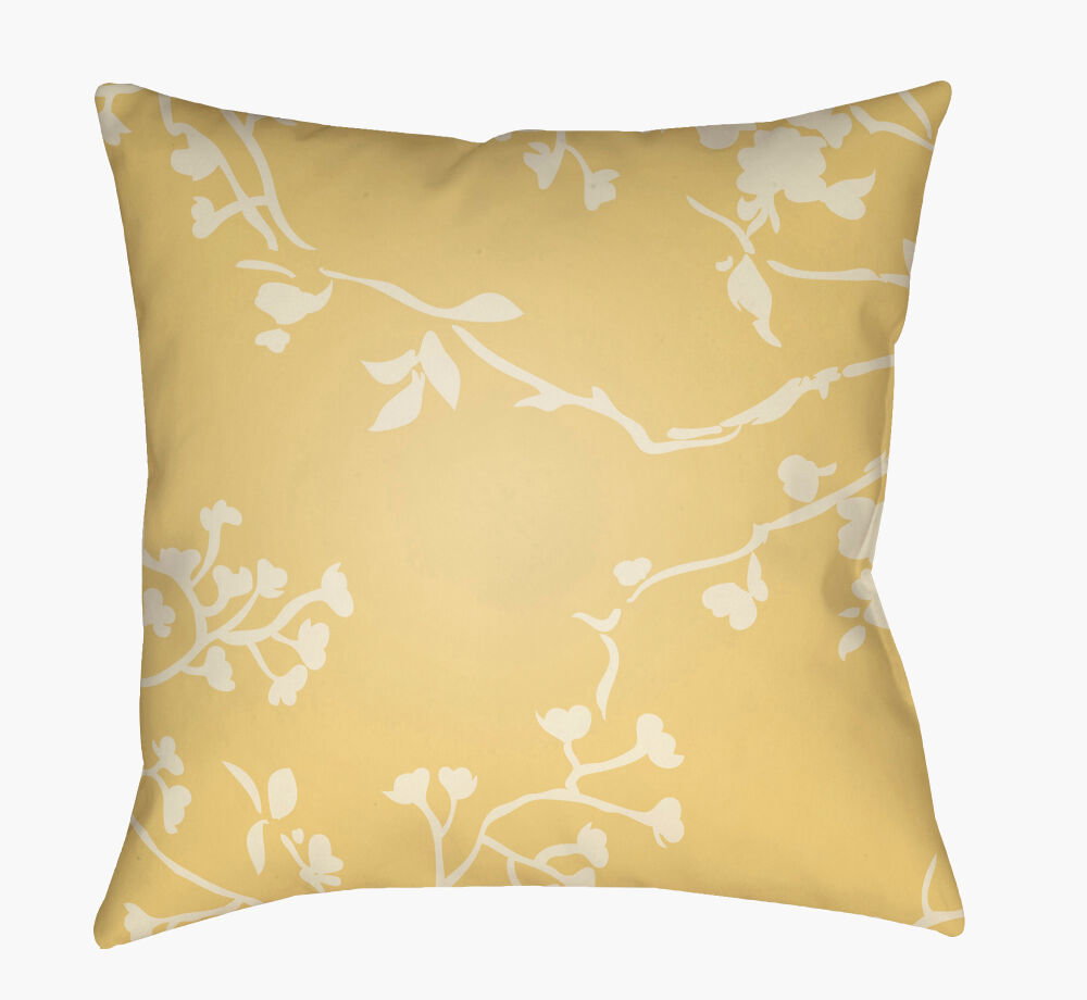 Chinoiserie Floral Accent Pillow, Decorative Pillow by Surya, 20" length x 20" width