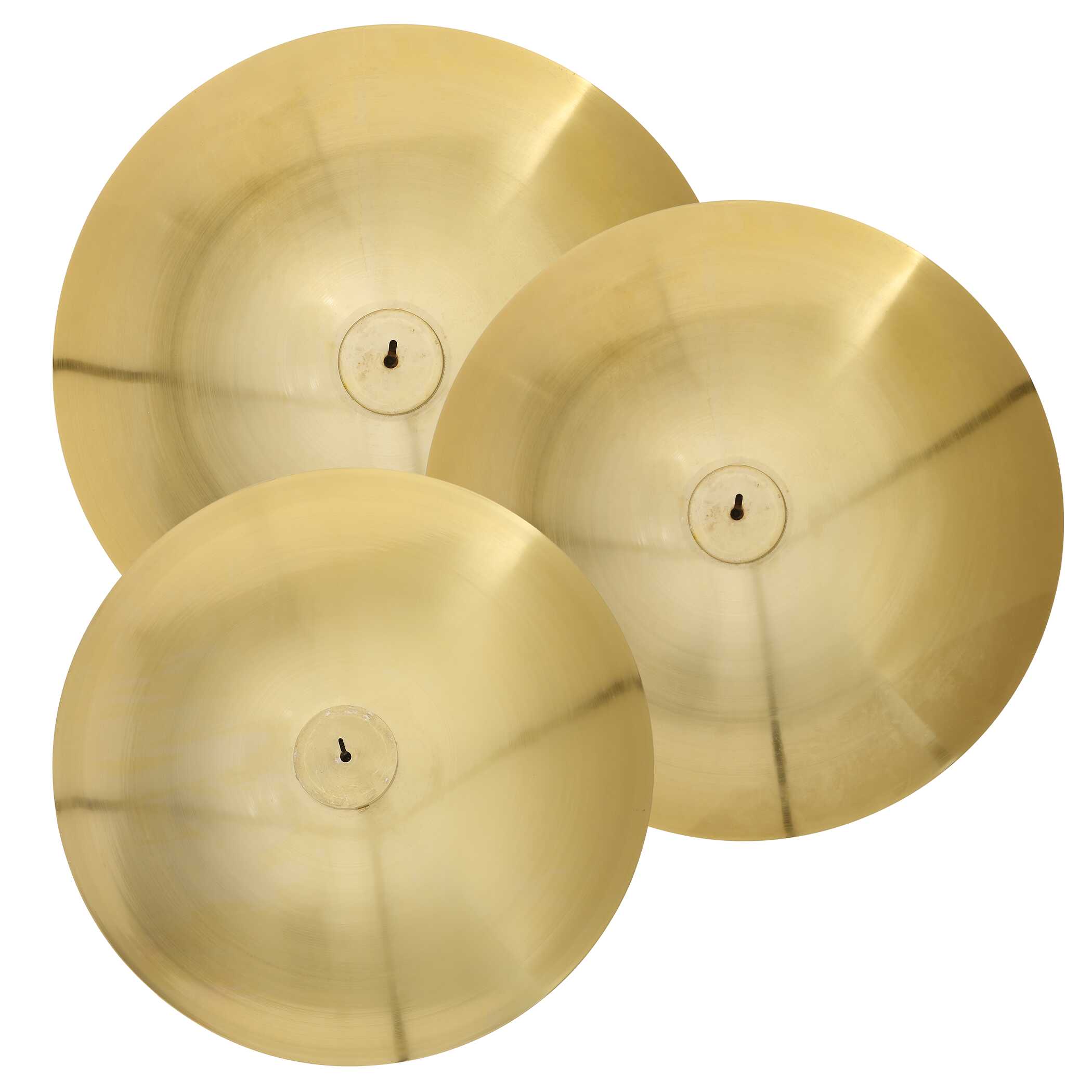 Cymbalic Round Brass Wall Art Set/3 large image 
