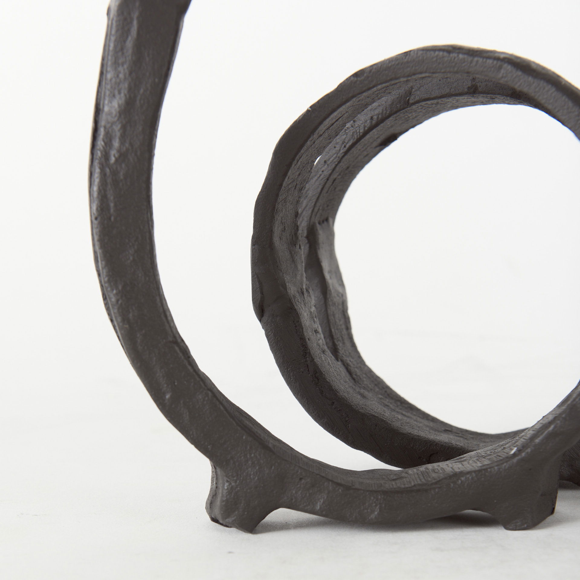 Stanislaw II Black Metal Infinite Ribbon Sculpture large image 