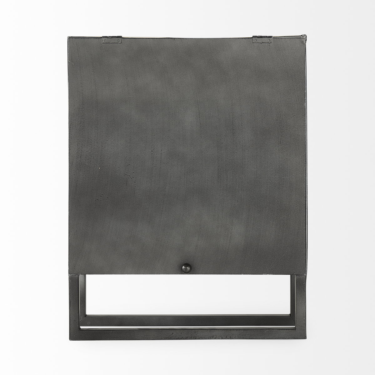 Felix Gray Metal Square Table Clock, by Mercana, 14.4" length x 5.1" width x 18.1" height View 5