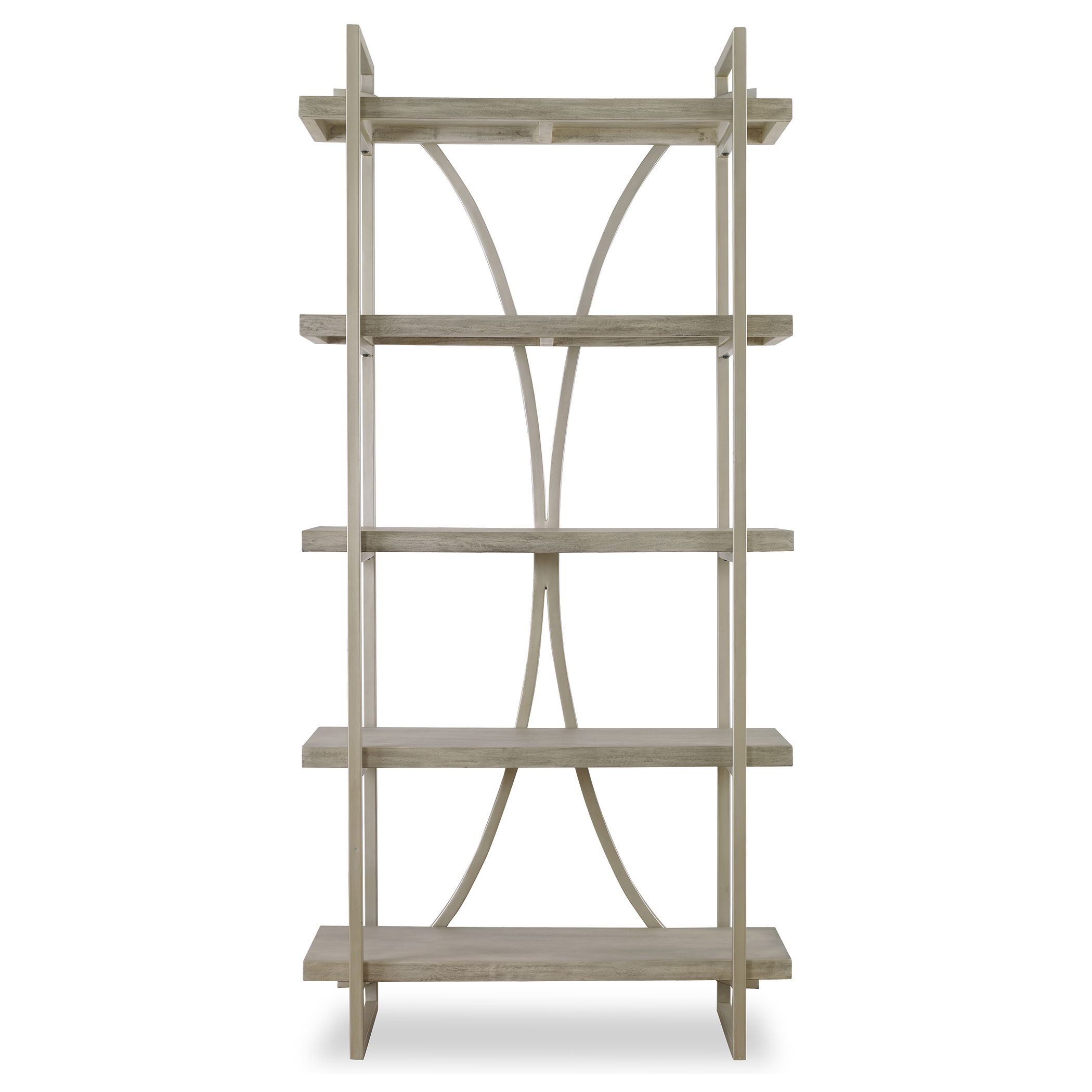 Sway Soft Gray Etagere, Furniture by Uttermost, 42" width x 88" height x 19" depth View 1