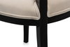 Goccia Side Chair  Nero  Banks Organza, by Sarreid, 1'7" length x 1'9" width x 3'5" height thumbnail 3