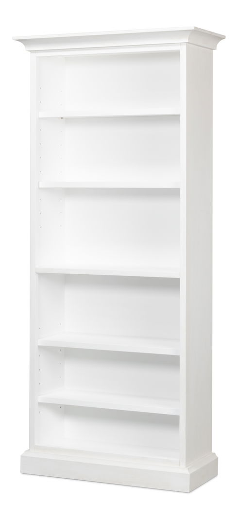 Open Shelf Bookcase, Cortina White