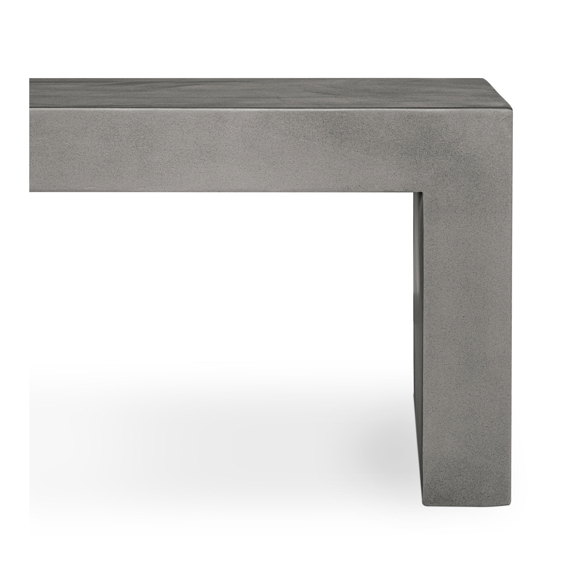 Lazarus Outdoor Bench Dark Grey, Benche by Moe's Home, 55.25" width x 18.5" height x 15.75" depth View 4