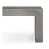 Lazarus Outdoor Bench Dark Grey, Benche by Moe's Home, 55.25" width x 18.5" height x 15.75" depth thumbnail 4