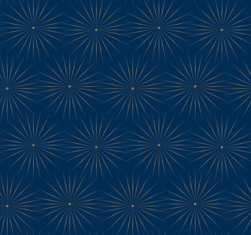 Starlight Blue & Gold Wallpaper