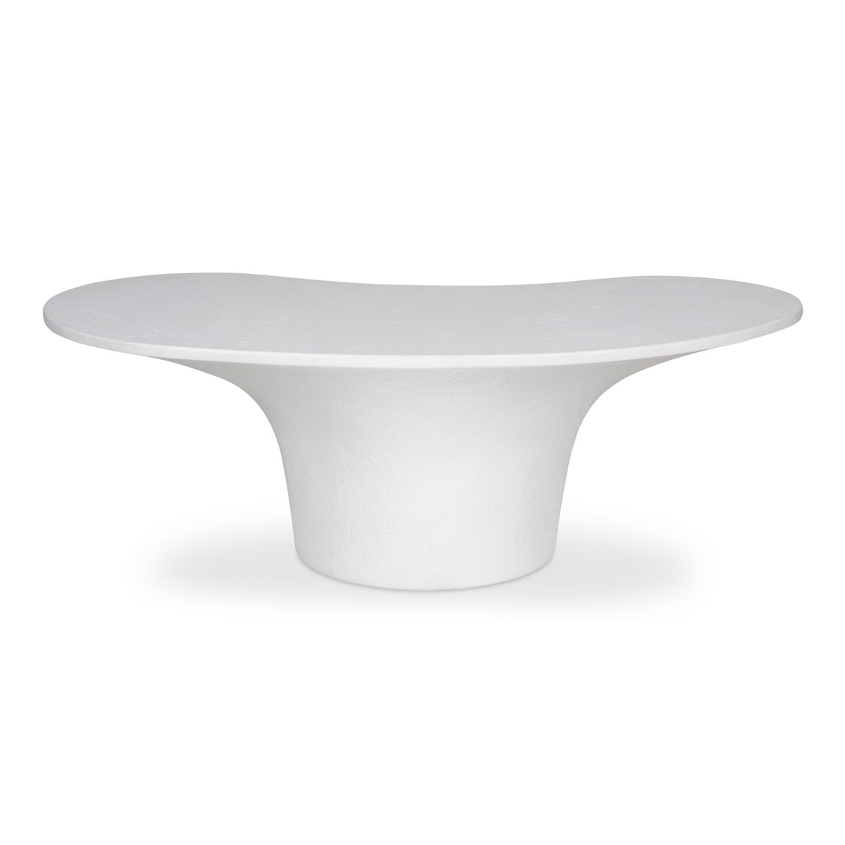 Yumi Outdoor Coffee Table White, by Moe's Home, 47" width x 15.5" height x 23.6" depth View 4