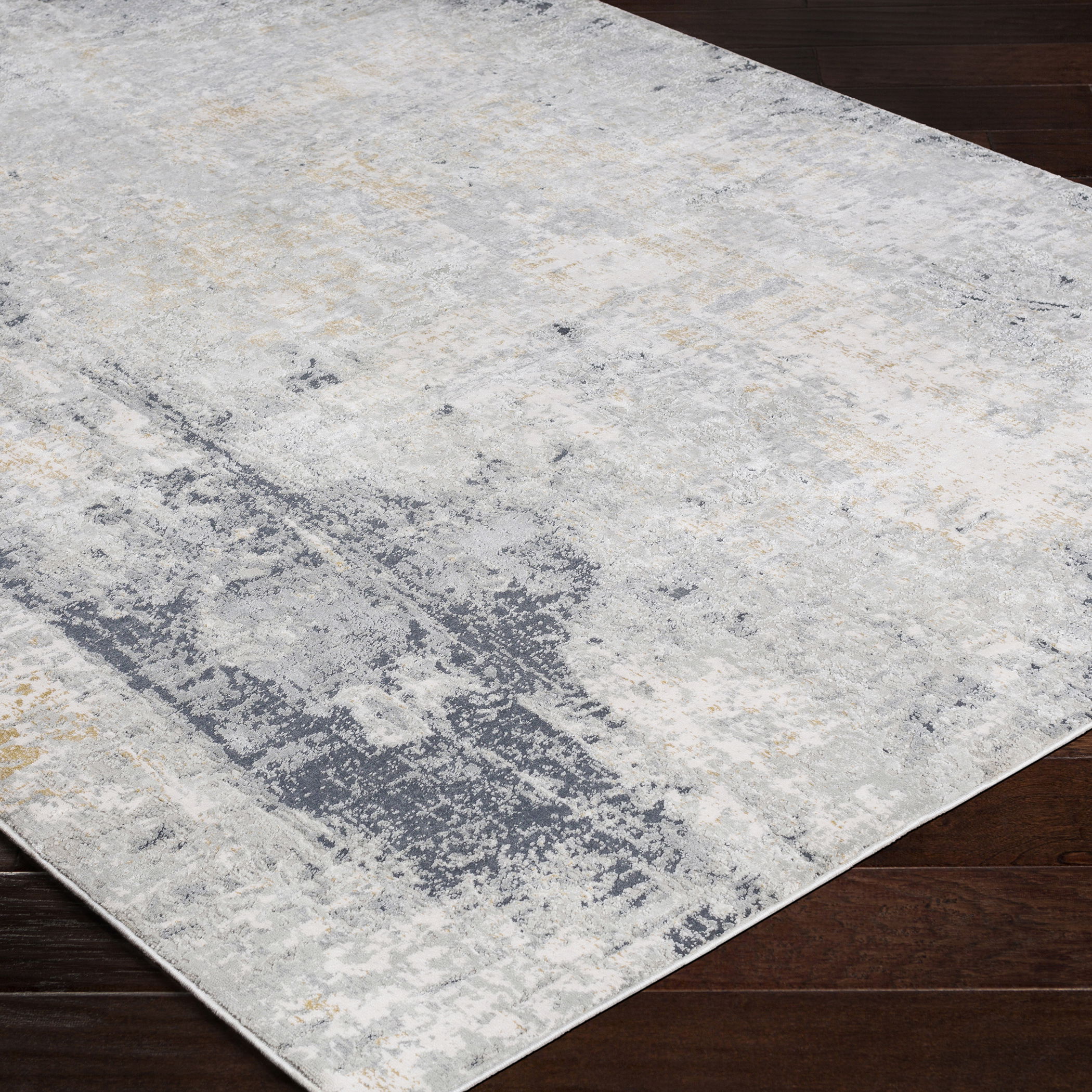 Paoli Gray Abstract 9 X 12 Rug large image 