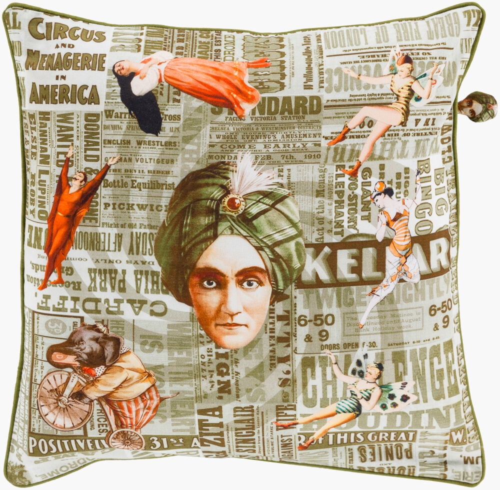 Mind Games Accent Pillow, Decorative Pillow by Surya, 18" length x 18" width