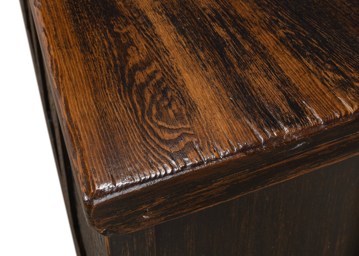 Nader Persian Burnt Brown Sideboard, by Sarreid, 1'7" length x 8'2" width x 2'11" height View 8