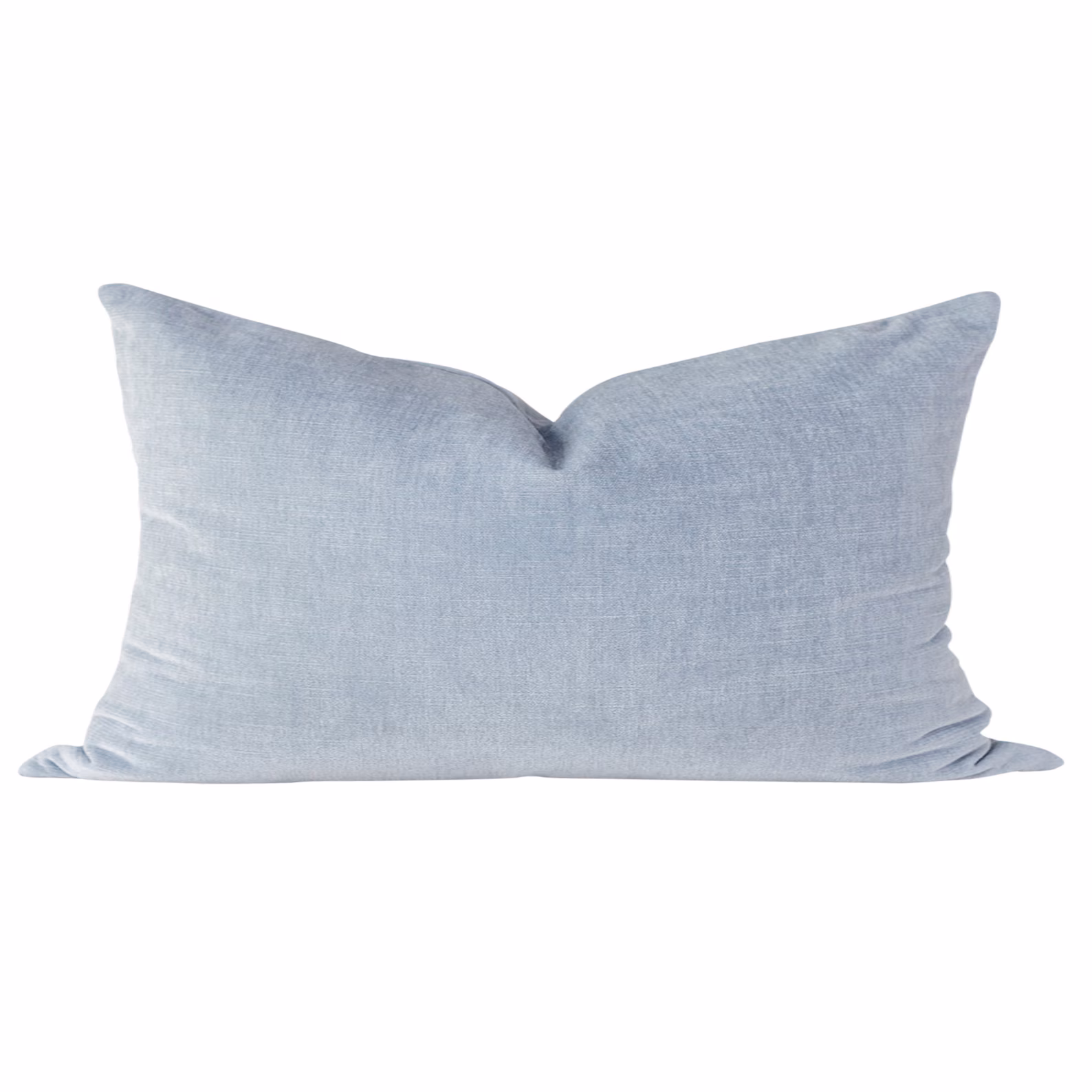 Online Designer Living Room Light Blue Velvet Pillow Cover: Designer Throw Pillows, Handmade in USA