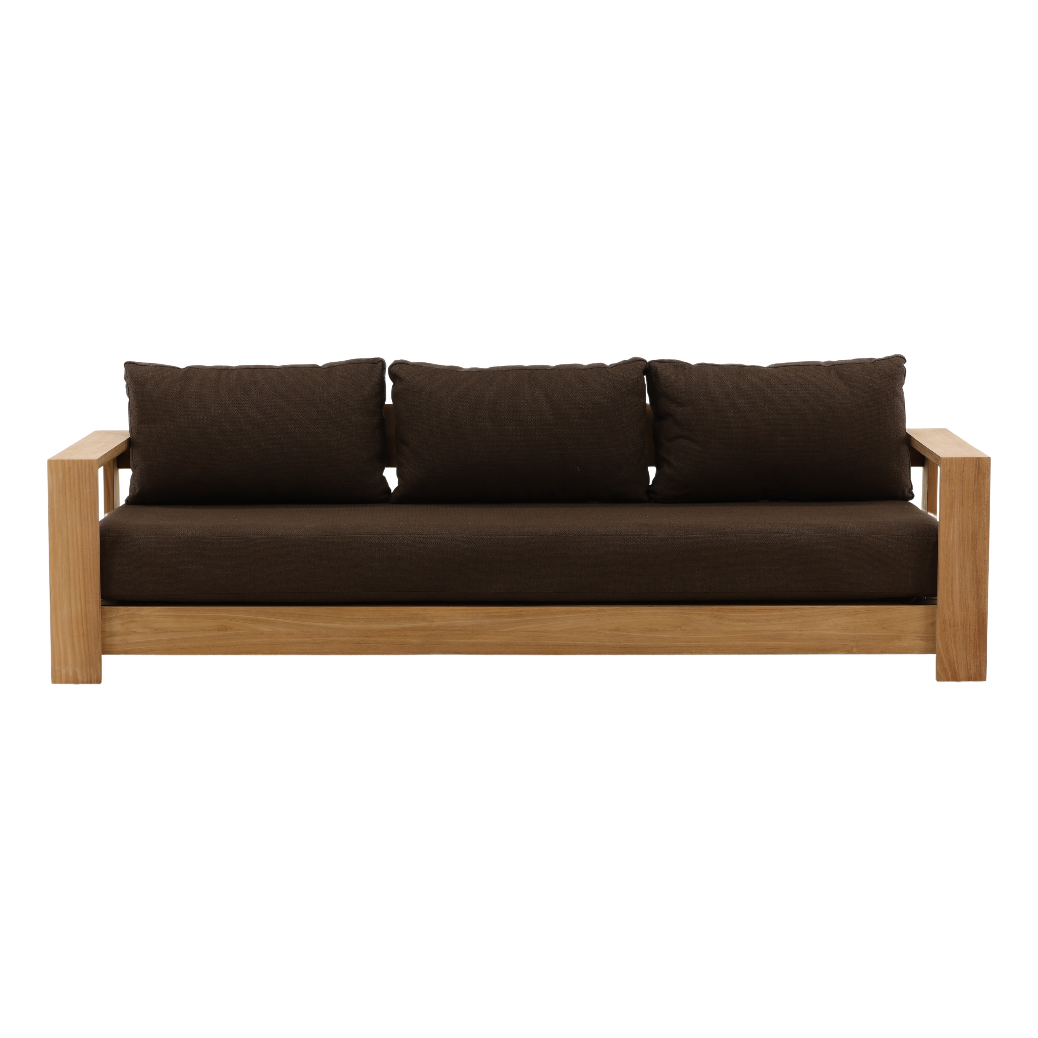 Naya Outdoor Sofa Brown, Sofas & Sectional by Dovetail, 94.5" width x 29.92" height x 33.46" depth View 2