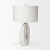 Tao 20.0L x 20.0W x 33.0H Cream Base with White Shade Table Lamp, by Mercana, 18" length x 18" width x 31.3" height thumbnail 6