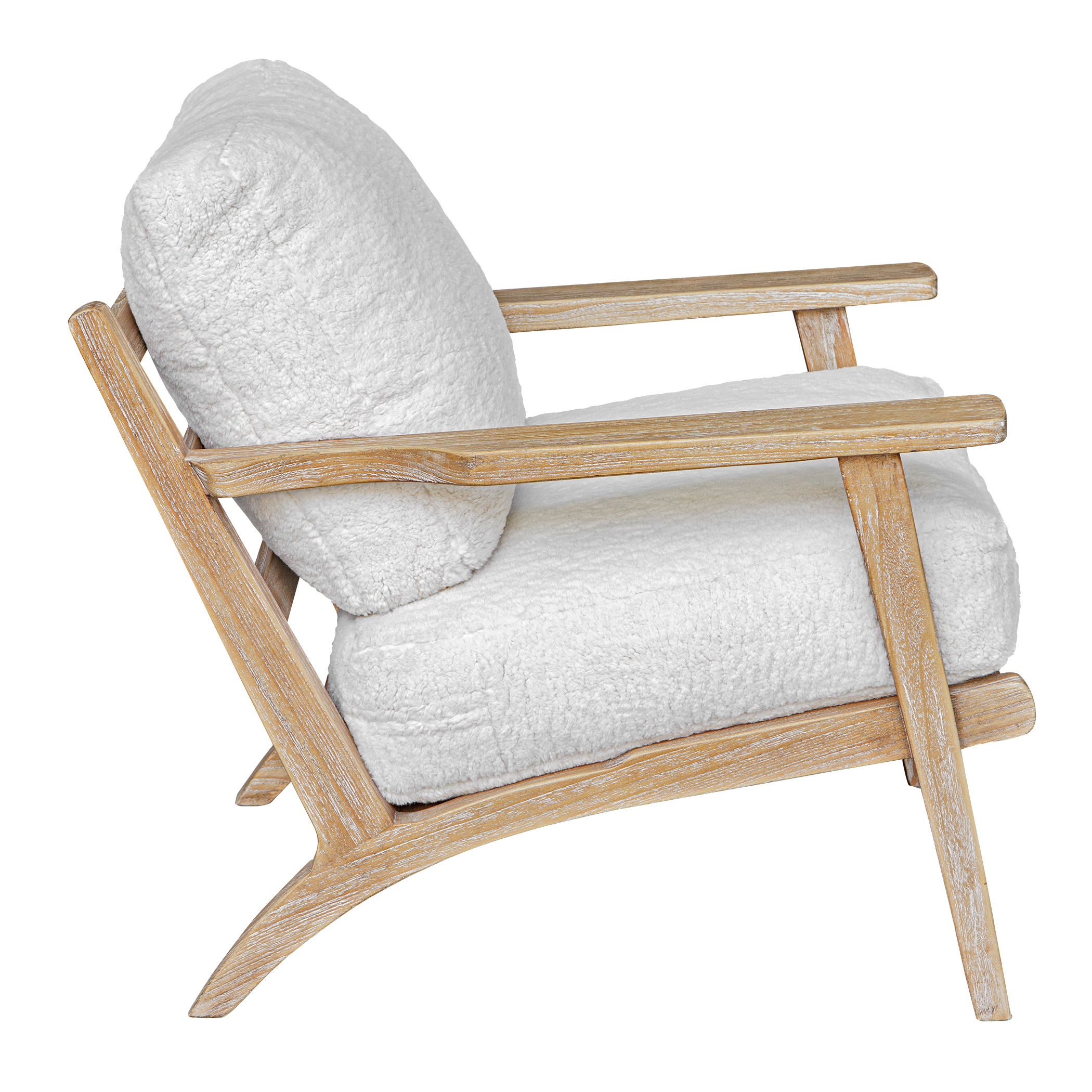 Laid Back Sheepskin Accent Chair large image 