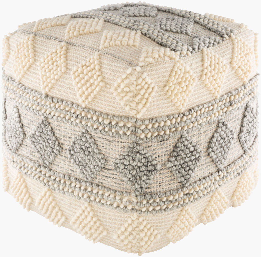 Anders Pouf, Ottoman by Surya, 18" width x 18" height
