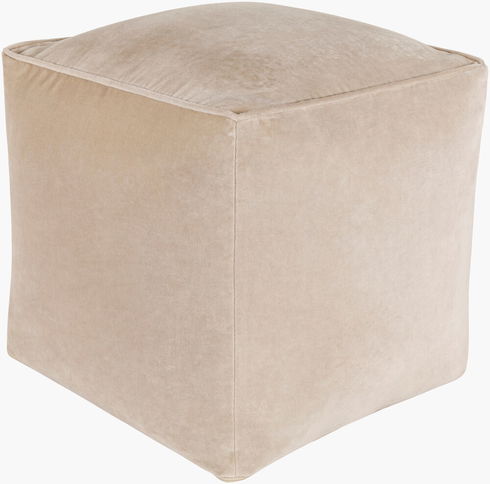 Cotton Velvet Pouf