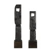 Cipher Black Wood Totems Set/2, Figurines & Statue by Uttermost, 5.12" width x 27.25" height x 4.5" depth thumbnail 4