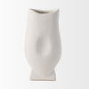 Darian Tall Textured Matte White Ceramic Vase thumbnail 7