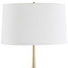 Booker Thin Brass Table Lamp, by Uttermost, 17" width x 34.25" height x 17" depth thumbnail 6