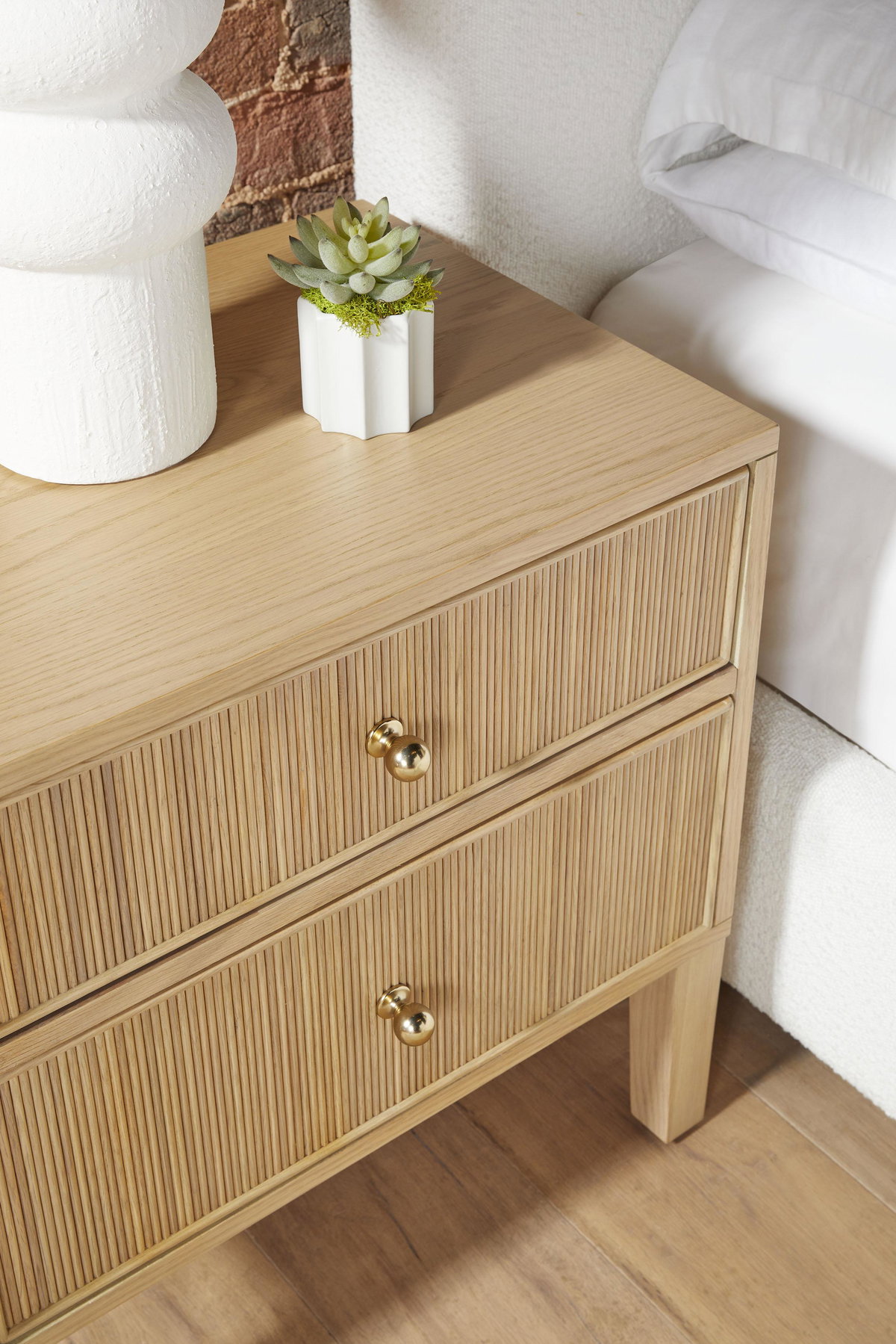 Highland 2-Drawer Nightstand, by Essentials for Living, 23" width x 24" height x 17" depth View 13