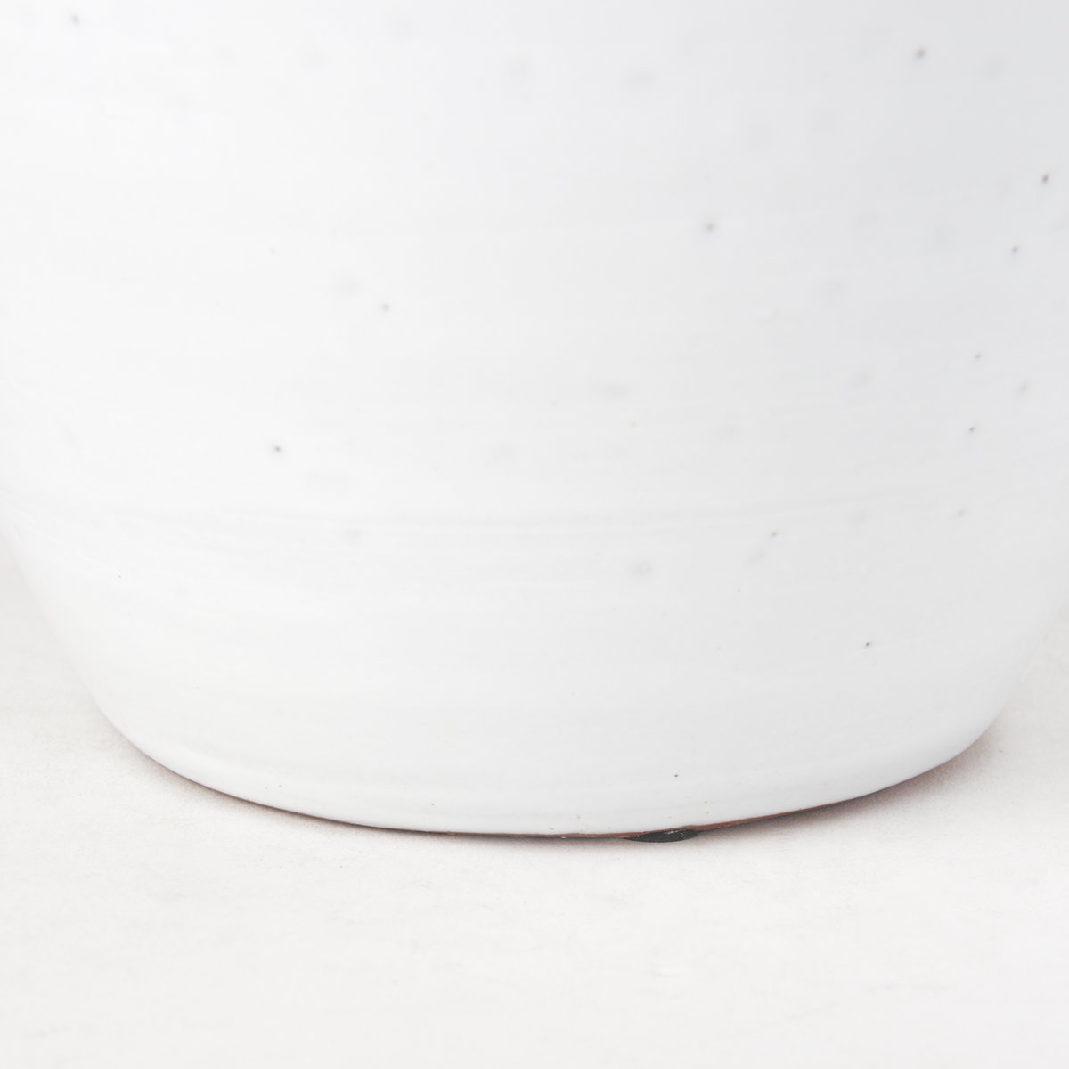 Basin Large Off-White Glazed Vase, by Mercana, 8.46" length x 8.46" width x 13.58" height View 10